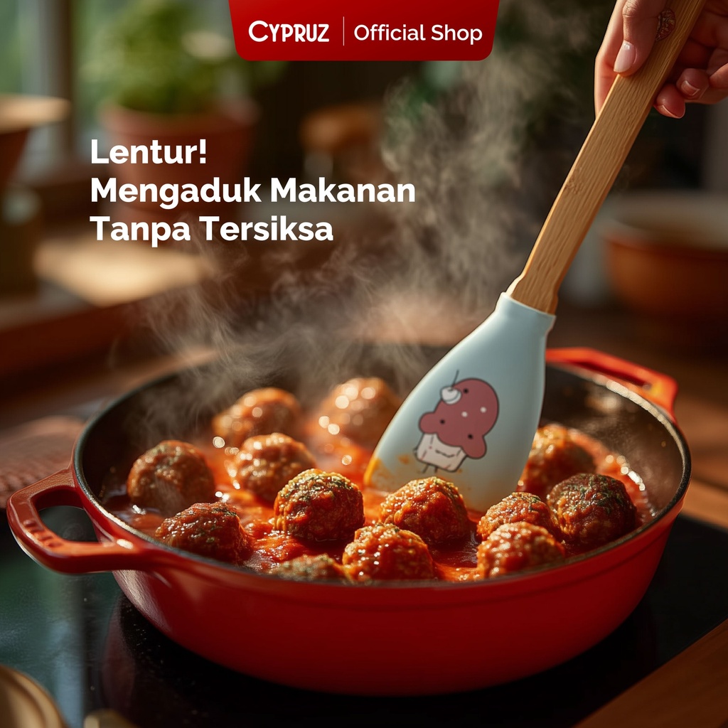 Cypruz Silicone Utensil Set JOYFUL: 3pcs