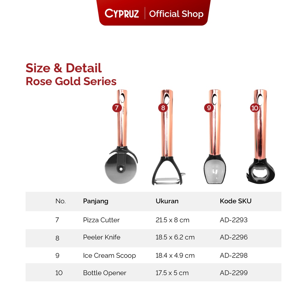 Cypruz Rose Gold Series: Skimmer 12/144X1