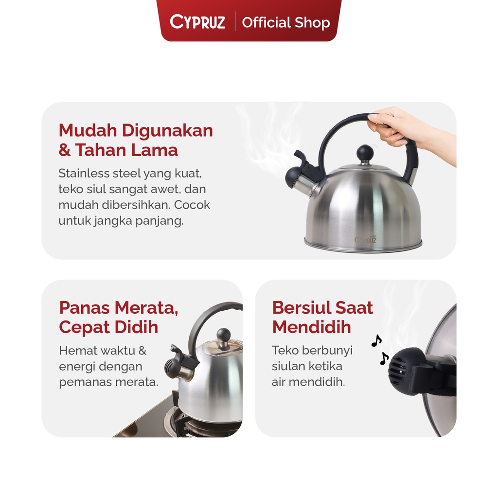 Cypruz Tea Pot Stainless