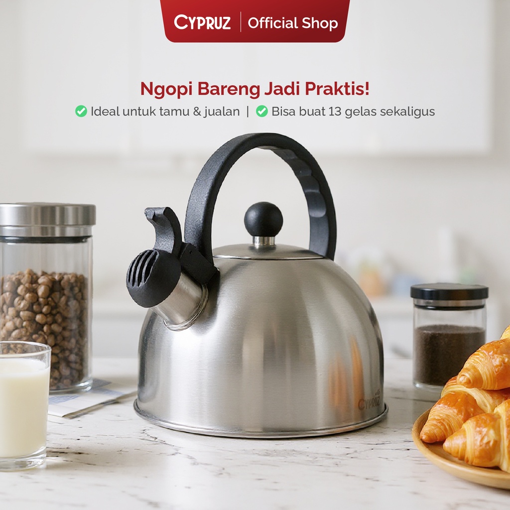 Cypruz Tea Pot Stainless