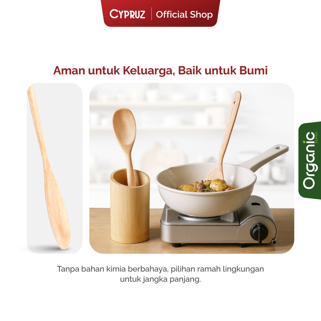 Cypruz Wood Series Mahoni Turner Bundar