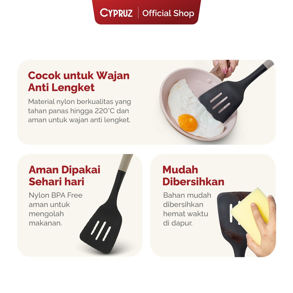 Cypruz Utensil Gg.Cream Kepala Nylon: Turner FULL 24/144X1