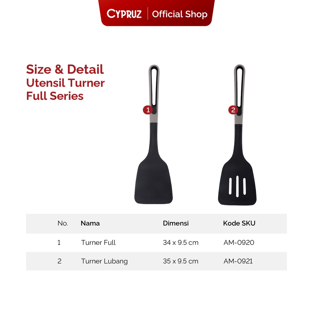 Cypruz Utensil Gg.Lubang Kepala Nylon: Turner LUBANG 24/144X1
