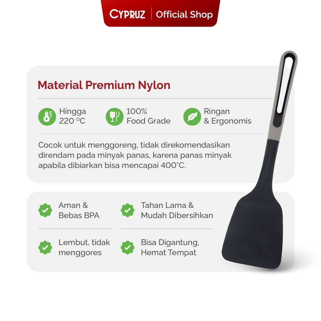 Cypruz Utensil Gg.Lubang Kepala Nylon: Turner FULL 24/144X1