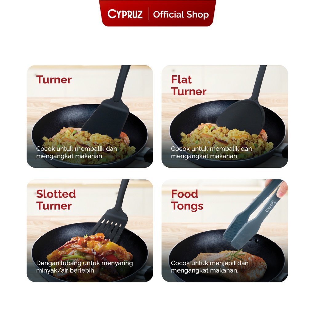 Cypruz Utensil Nylon Series: Tong 25x7.3cm 72X1