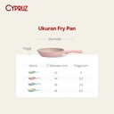 Cypruz Mini Pastel Series Forged Color Handle Fry Pan