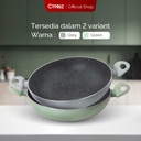 Cypruz Press Color Handle WOK 30cm (GREY) 10X1