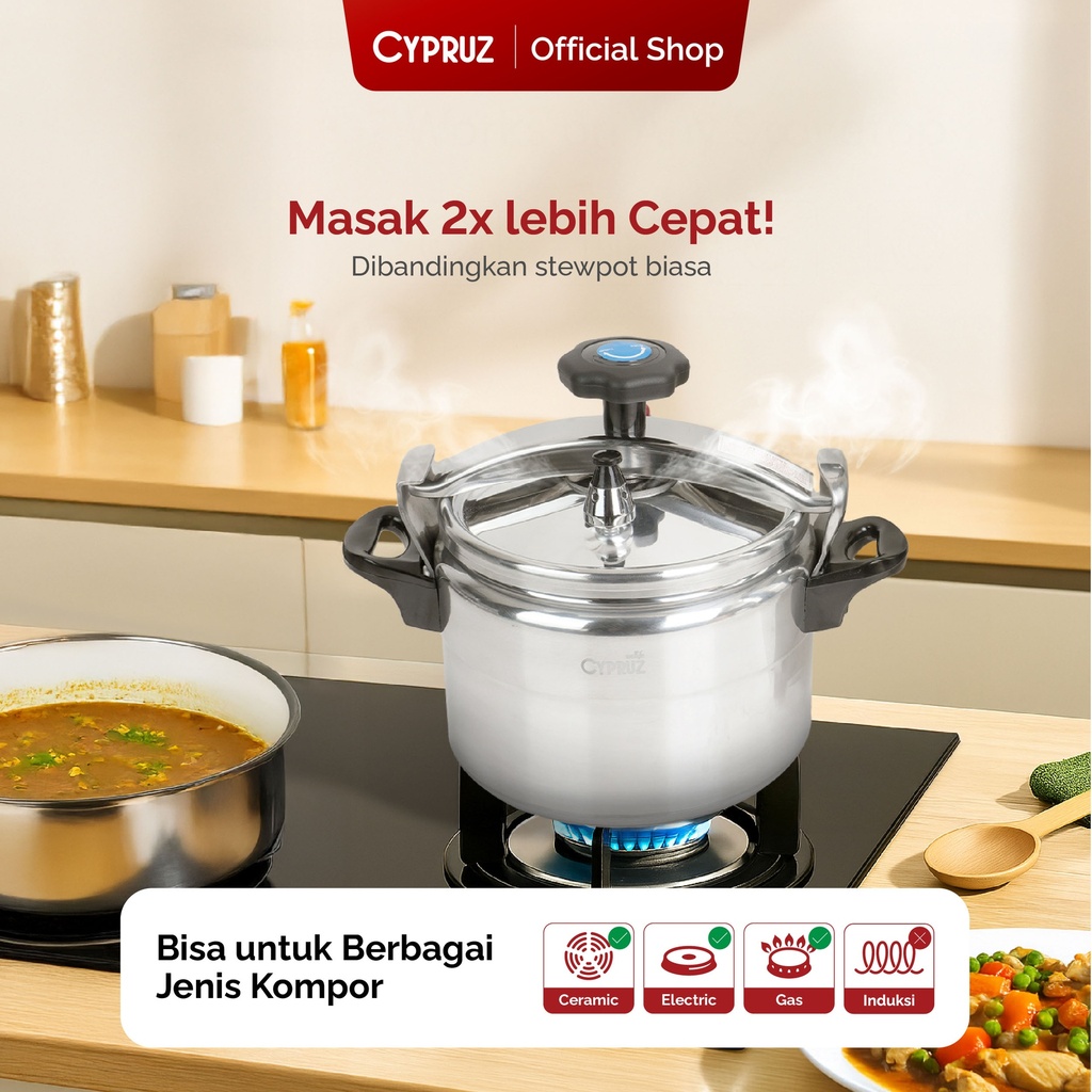Cypruz Pressure Cooker  24cm 1X1