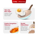 Cypruz Pastel Series Wood Handle Fry Pan Spiral Bottom