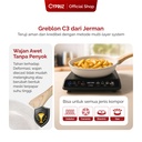 Cypruz White Granite Die Cast Fry Pan