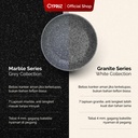 White Granite Series Gagang Coklat Kayu Fry Wok