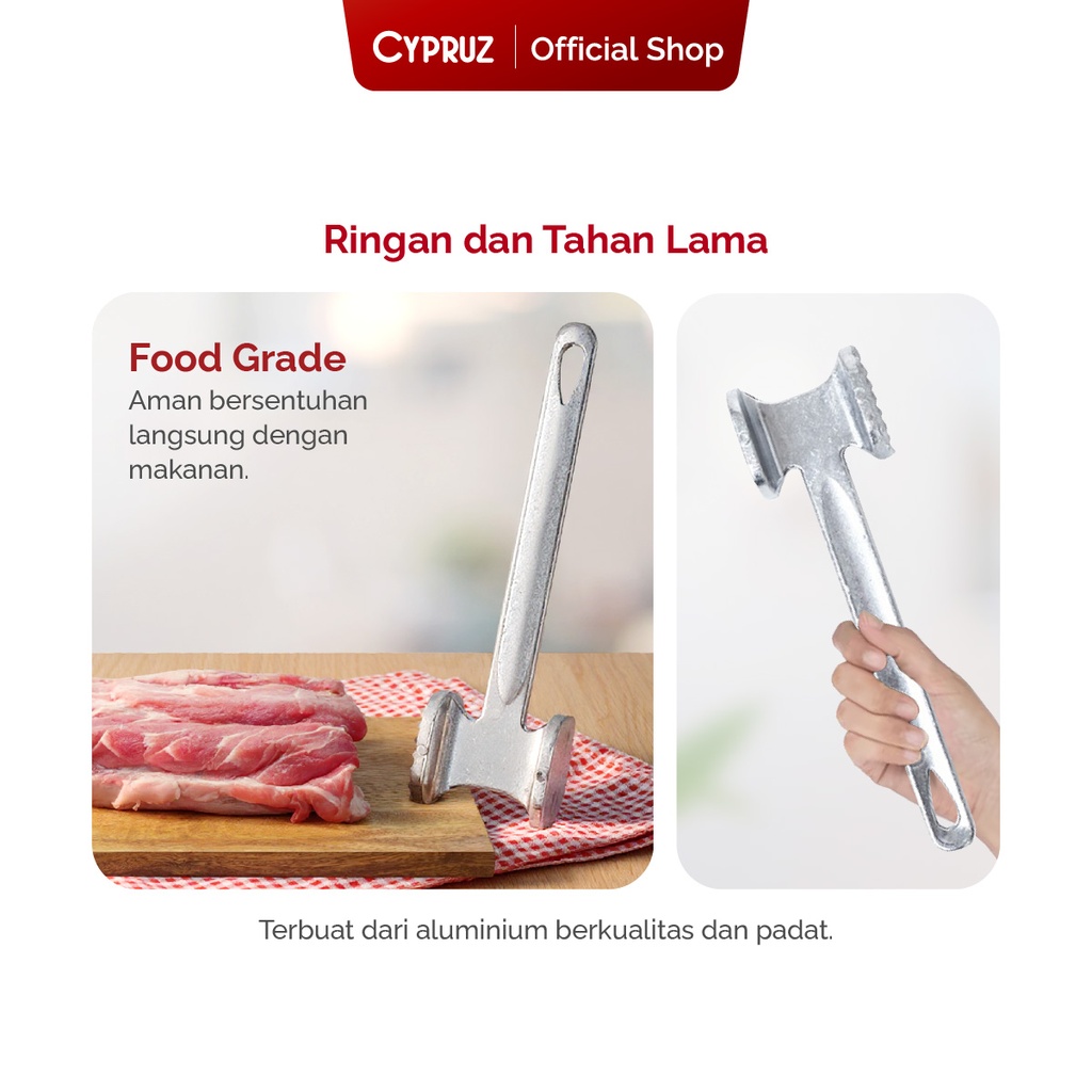 Cypruz Palu Daging Aluminium