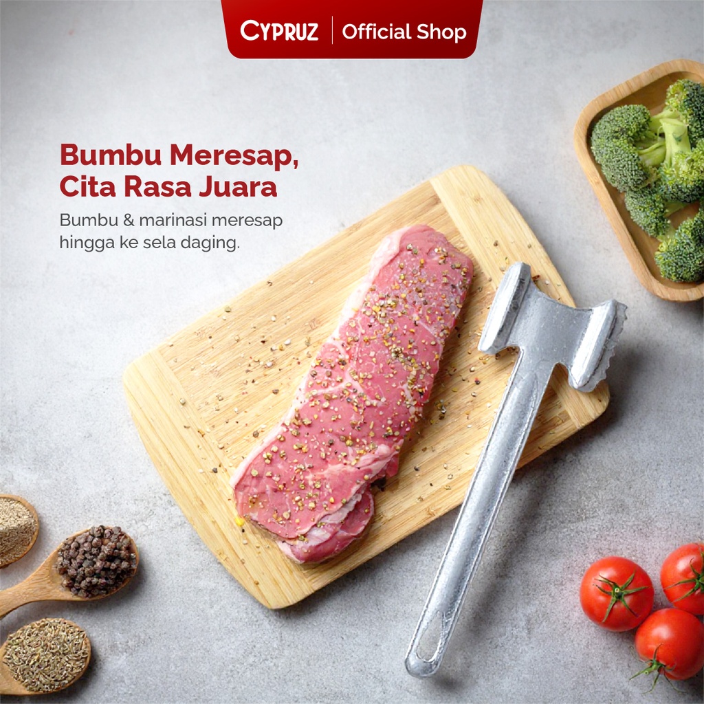 Cypruz Palu Daging Aluminium