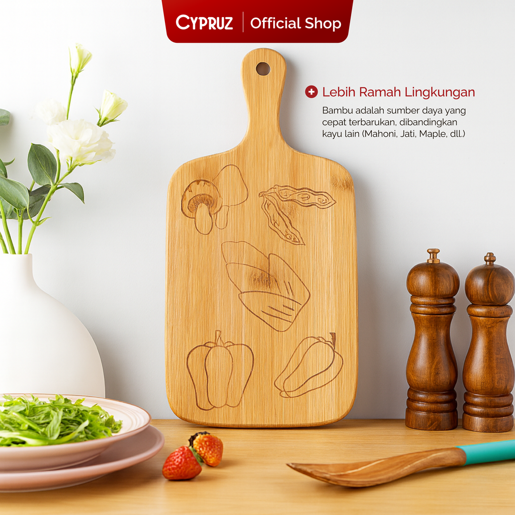 Cypruz Bamboo  Series Talenan Bermotif Gagang