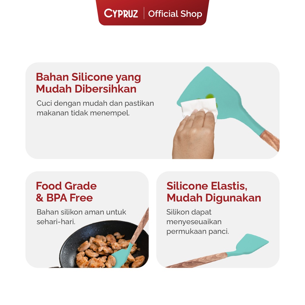 Cypruz Silicone Set 11 Pcs + Tempat