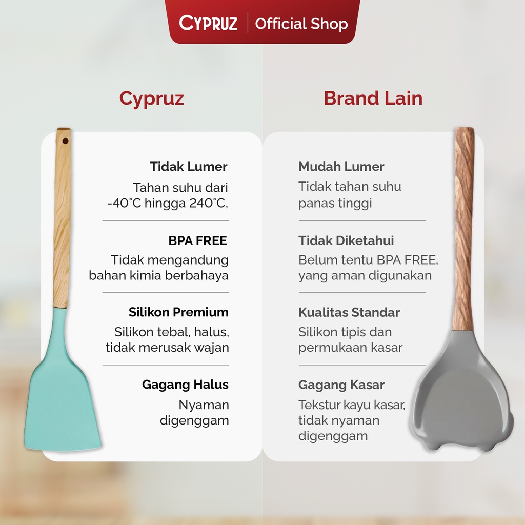 Cypruz Silicone Set 11 Pcs + Tempat