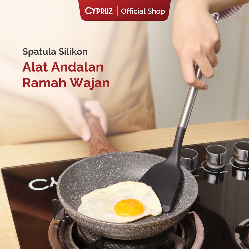 Cypruz Silicone Utensil Series Gg.Stainless: Spoon 96X1