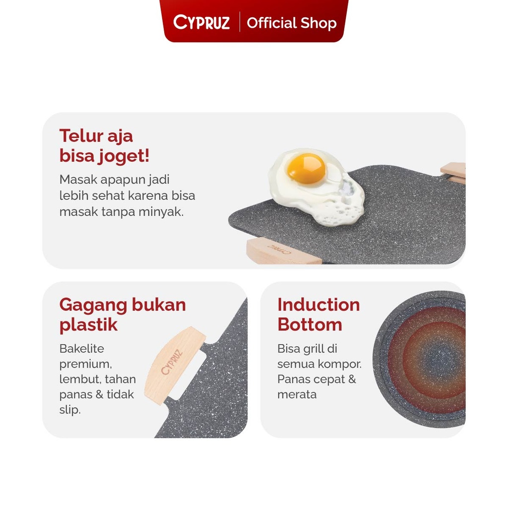 Cypruz Horizontal BBQ GRILL PAN 10x1