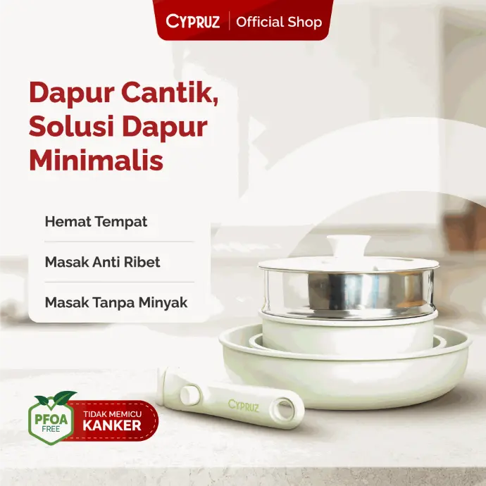 Cypruz Detachable Pan Set: 4in1 Pan 6X1