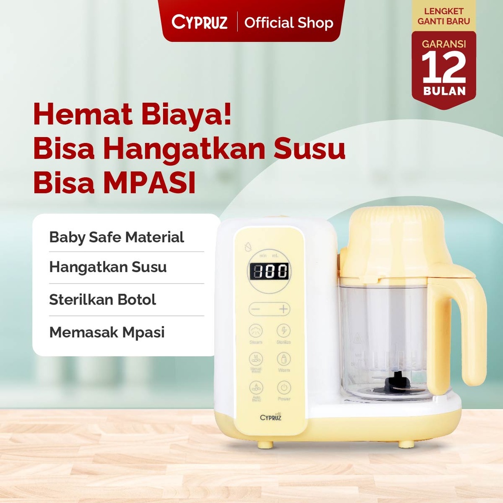 Cypruz Baby Food Processor 4X1