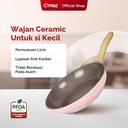 Cypruz Pink Ceramic Series Gagang Putih Kayu Fry PAN