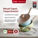 Cypruz Pastel Series Wood Handle Sauce pan Induction Bottom