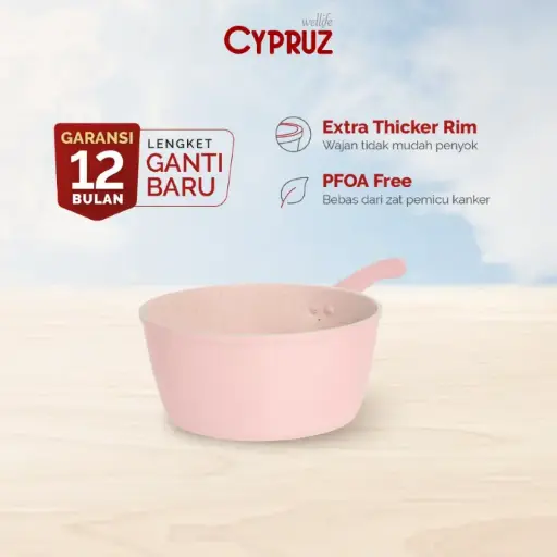 Cypruz Mini Pastel Series Forged Color Handle Sauce Pan