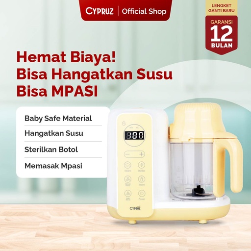 [BR-0241] Cypruz Baby Food Processor 4X1