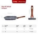 Cypruz Grey Marble Series Grill Pan