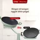 Cypruz WOK Pan Featherlight Series 30cm (GREEN) 10X1