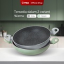 Cypruz WOK Pan Featherlight Series 30cm (GREEN) 10X1