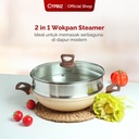 Cypruz Hercules Series Wok Pan + Steamer