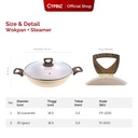Cypruz Hercules Series Wok Pan + Steamer