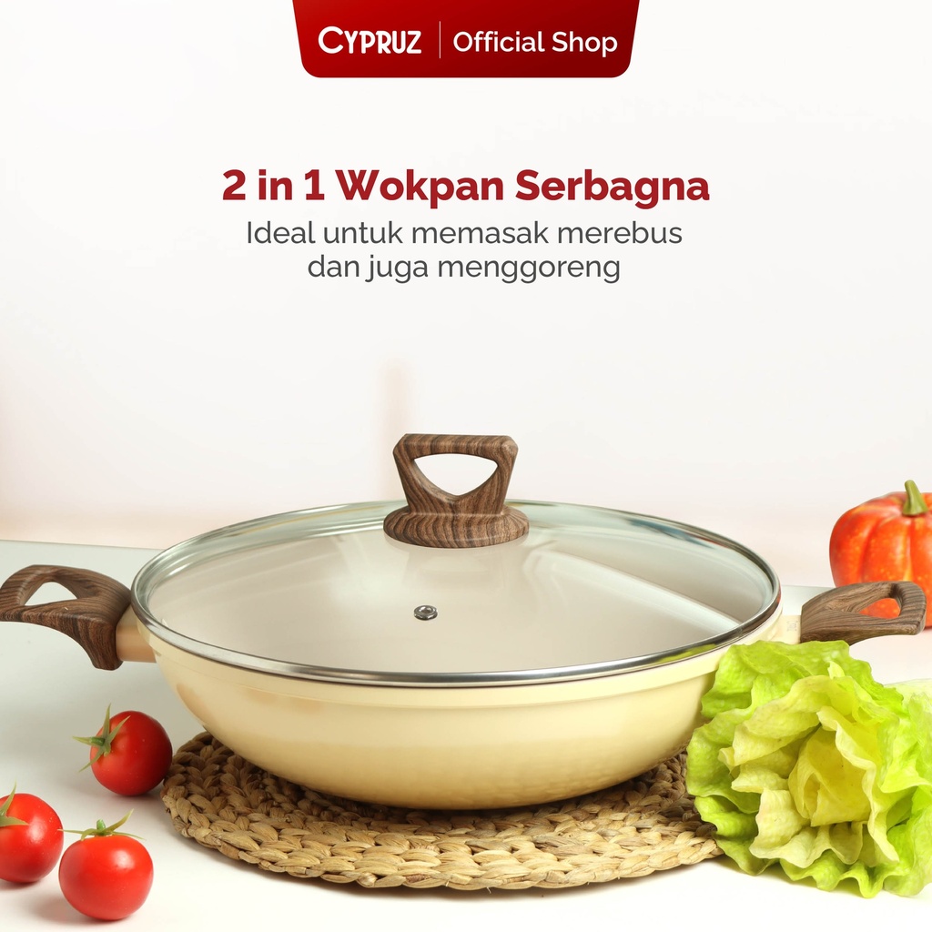 Cypruz Hercules Series Wok Pan