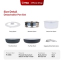 Cypruz Detachable Pan Set: 6in1 Pan 4X1 