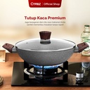 Cypruz Tutup Kaca Knob Kayu