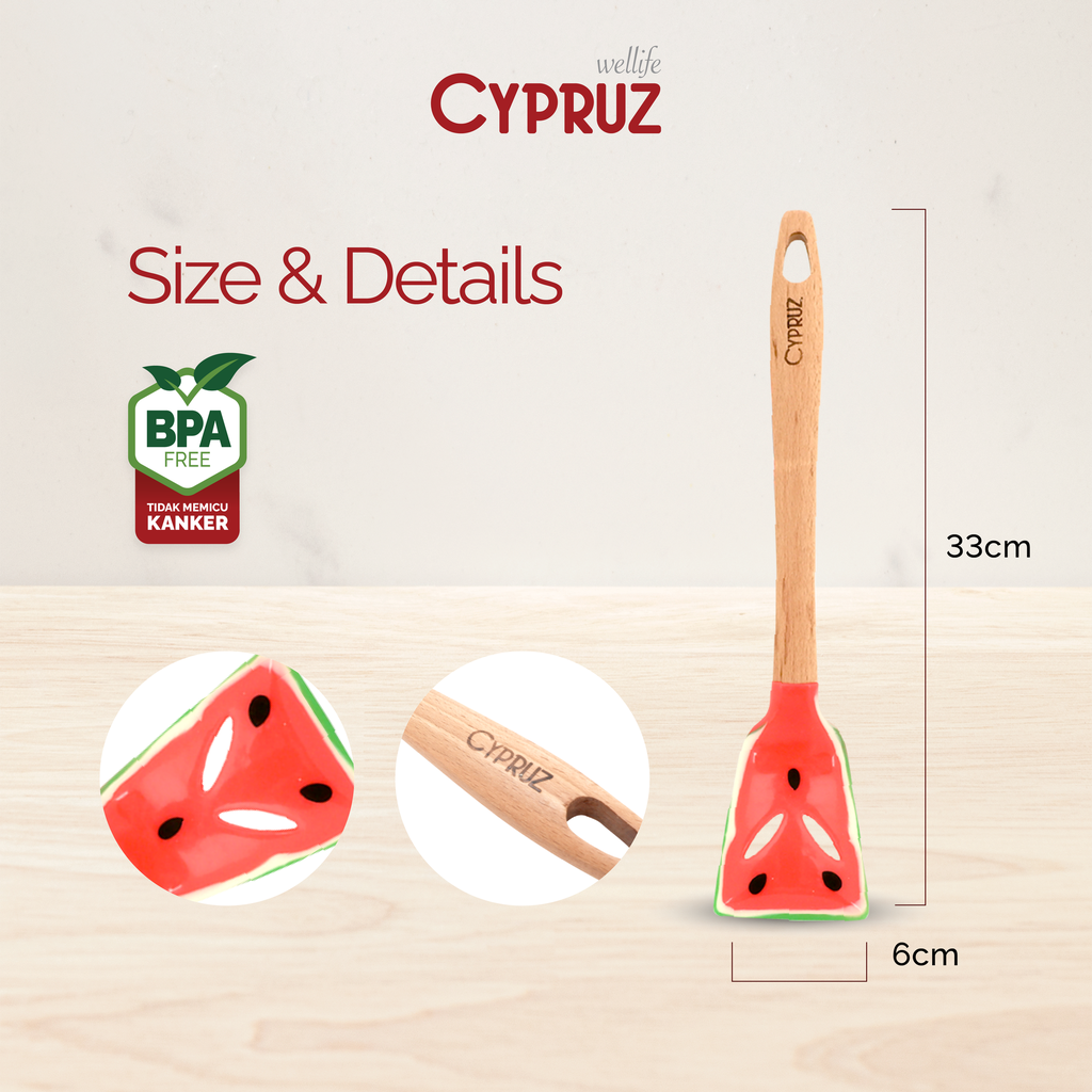 Cypruz Utensil Semangka Series: Turner Lubang 12/96X1