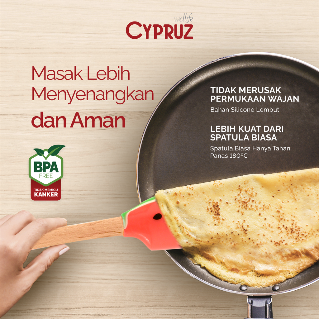 Cypruz Utensil Semangka Series: Spatula Lengkung 12/96X1