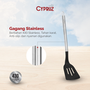 Cypruz Silicone Utensil Series Gg.Stainless: Slotted Turner 96X1