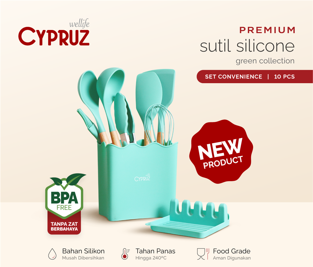 Cypruz  Silicone Convenience: Set/10pcs 12X1