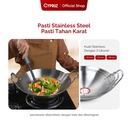Cypruz Stainless Wok Pan 36cm 40X1