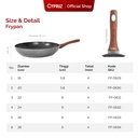 Cypruz Grey Marble Series Fry Pan