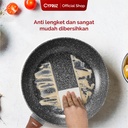 Cypruz Grey Marble Series Fry Wok