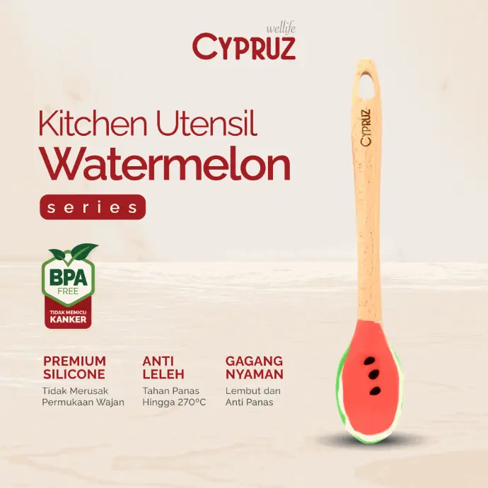 Cypruz Utensil Semangka Series: Sendok Serving Full 12/96X1