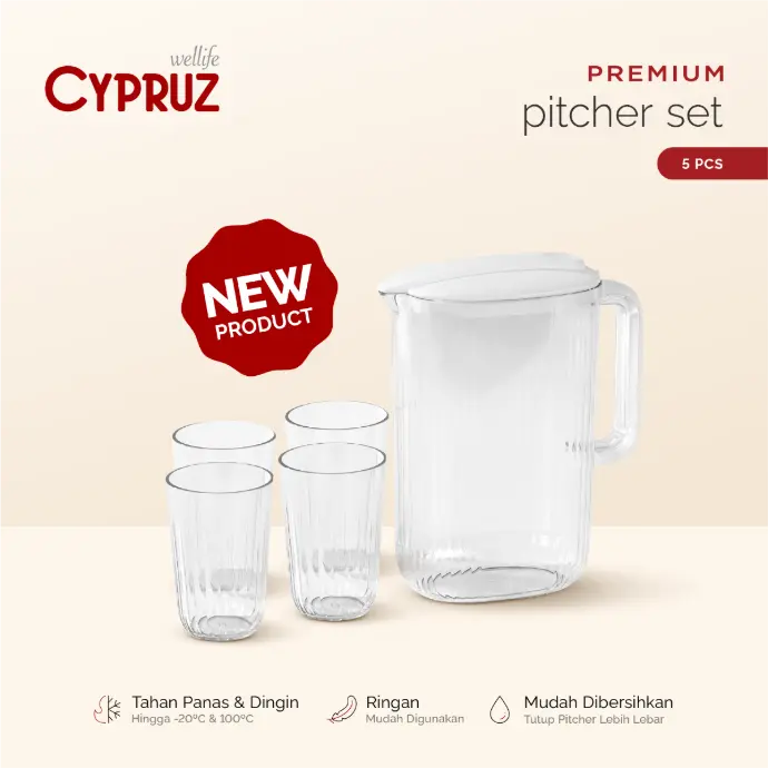 Cypruz Pitcher Set 5in1 48x1