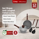 Cypruz MARBLE Cookware Set: BASIC 5pcs 6X1