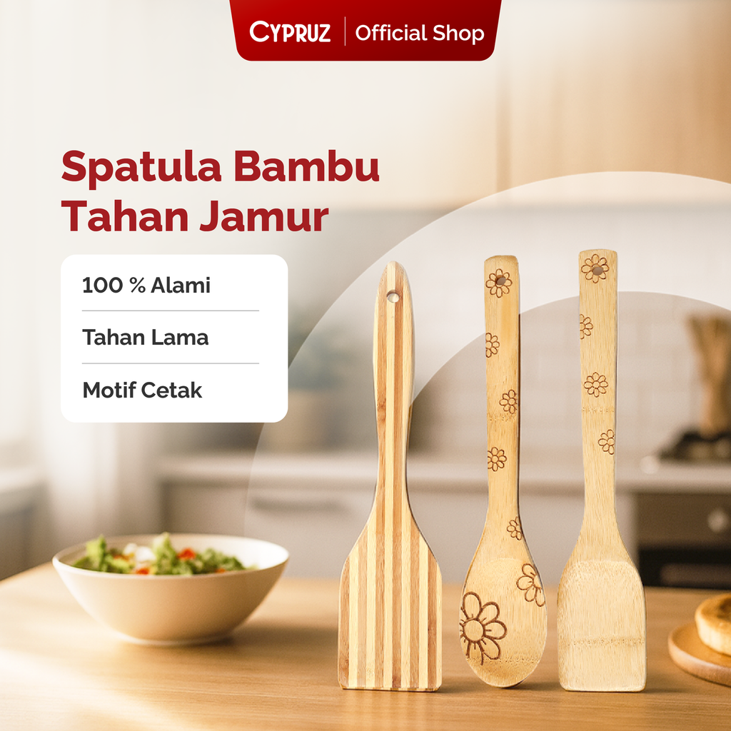 Cypruz Ladle Bambu BERMOTIF 30x6cm 25/200X1