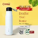 Cypruz Double Wall Bottle Stainless with Silicone 0.5L 24X1