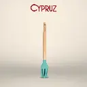 Cypruz Utensil Gagang Kayu Kepala Silicone Kuas