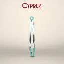 Cypruz Utensil Gagang Stainless Kepala Silicone Tongs